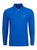  Killer Whale Camiseta Polo Hombre Manga Larga Transpirable Original (Azul Real, L)