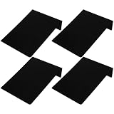 Garneck Pizarras de Escritorio Borrables L Tipo 152x210 Mm Color Negro Mate 4 Unidades para Menús, Señalización de Precios y Mensajes en Bodas, Fiestas y Buffet