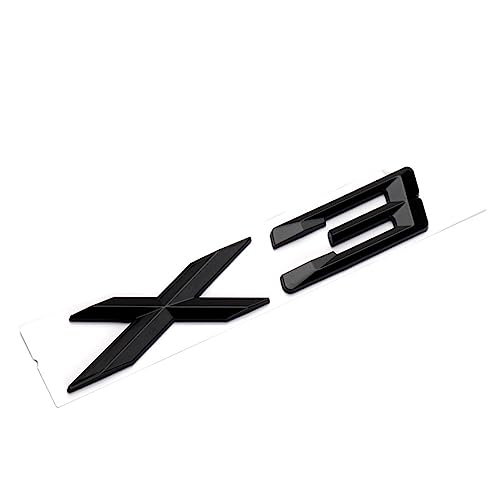 HABITZ 3D ABS Nero Cromato Lettere for Auto