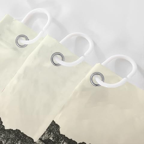 Miniatura 3 de JAWO Funny Frog Shower Curtain, Cute Retro Bathroom Decor Rustic Farmhouse Waterproof Fabric Shower Curtain Set with Hooks, 69X70 Inch