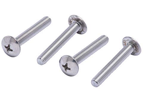 #10-32 X 1-1/4" Stainless Phillips Truss Head Machine Screw, (25pc), Fine Thread, 18-8 (304) Stainless Steel, by Bolt Dropper
