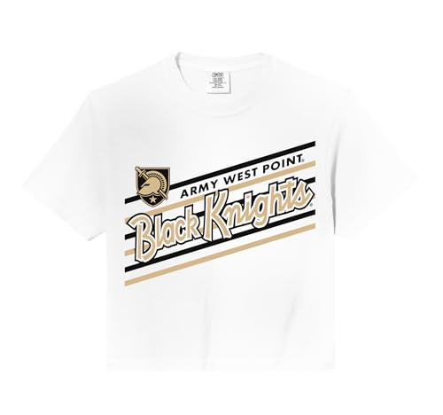 Army Black Knights Retro Performer White Officially Licensed Comfort Colors Crop Top