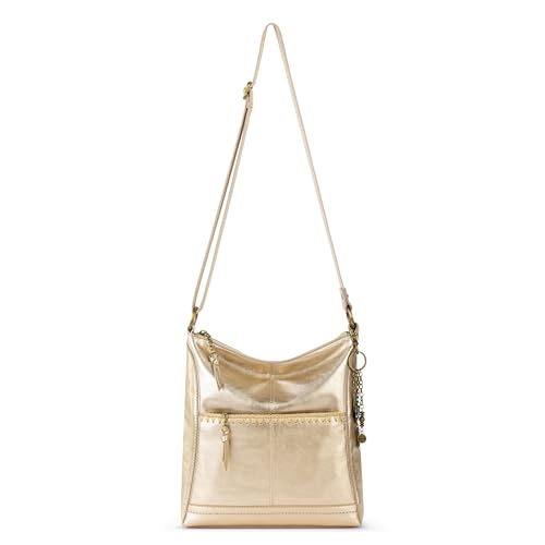 Image of The Sak Lucia Leather Crossbody Purse - Premium Leather Women's Handbag for Everyday & Travel - Cross Body Bag With Zipper