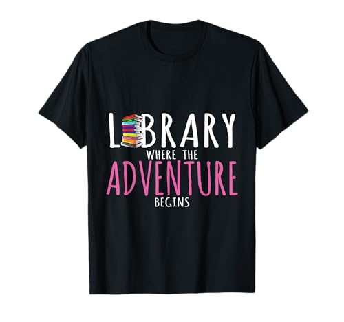 Biblioteca Donde Comienza La Aventura Camisa Bookworm Camiseta