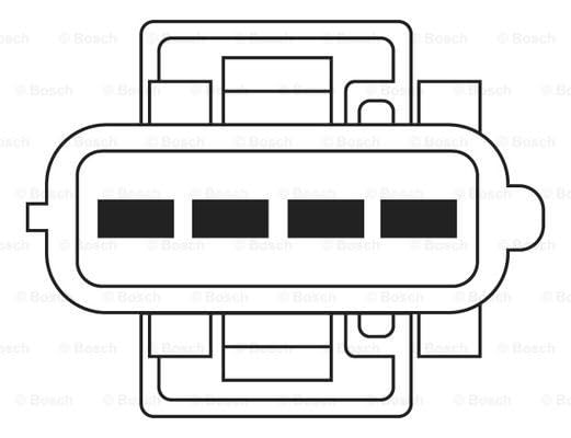 Sonde lambda BOSCH 0258006027 qualité première monte Citroën C2 C3 - 4