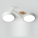 LAI HO Lámpara De Techo LED para Dormitorio Infantil De 24 Vatios, Luz De Techo para Bicicleta De Montaje Empotrado Nórdico, Sala De Estar para Niños Y Bebés,Blanco