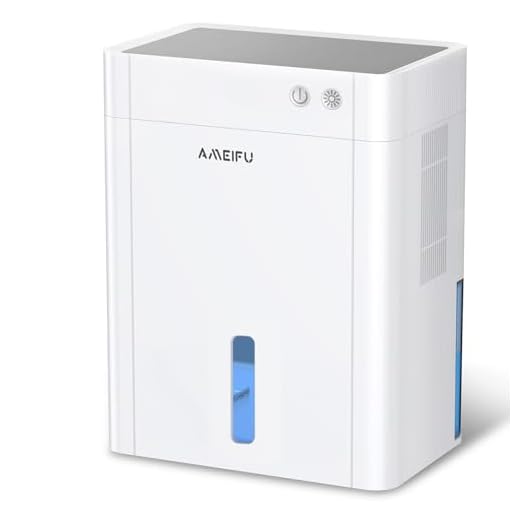 AMEIFU Dehumidifier for Basement, 135 OZ Water Tank, (900 sq.ft) Quiet Dehumidifier for Home Bedroom Bathroom RV Closet with Auto Shut Off, Sleep Mode, 7 Colors LED Light (White)