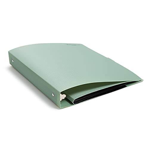 U Brands Poly Performance Binder Set, Office Supplies, Olive Green, Featuring Expanding File Pockets, 1” Rings, 2 Pack