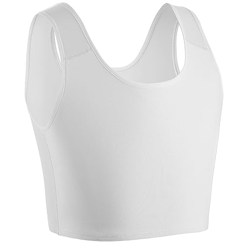XUJI Medio Binder Pecho Transgénero Compresión FTM Pullover Diseño Binder (W, L)
