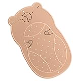 Badewannenmatte rutschfest Kinder, Badematte rutschfeste Baby Maschinenwaschbar Antirutschmatte für Badewanne 76 x 45 cm Anti Rutsch Duschmatte, Cartoon-Capybara, Braun