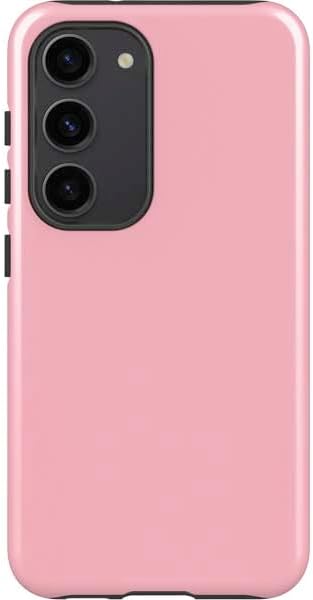 Skinit Pro Phone Case Compatible with Galaxy S23 - Light Pink Design