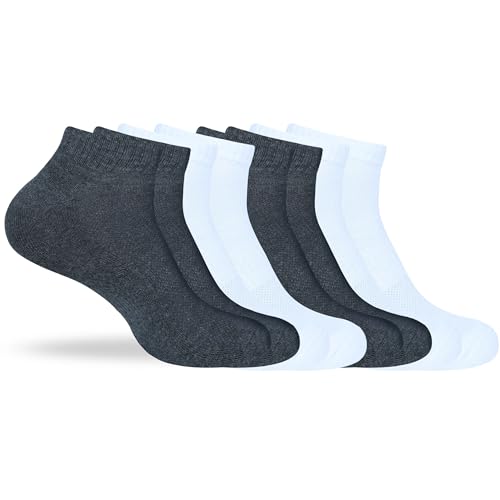 Image of Women's Ankle Socks Thick Cushioned Cotton, Moisture-Wicking socks, Breathable Performance Socks for Running, Sports