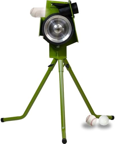 Mound Yeti Baseball Softball Pitching Machine, Youth and Adult Single Wheel Pitching Machine for Baseball and Softball, Training Equipment
