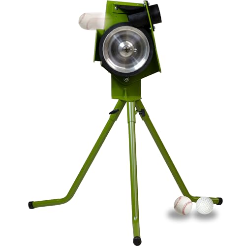 Mound Yeti-1 Baseball Softball Pitching Machine, 30 to 60 MPH Youth and Adult Single Wheel Pitching...