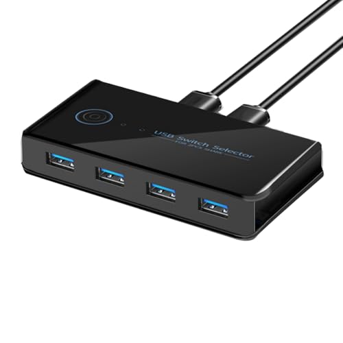 Kznifmk USB 3.0 KVM-Switch – 2 Eingänge, 4 Ausgänge