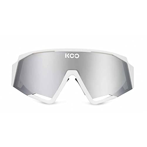 KOO Spectro Sunglasses I Performance Eyewear for Road, Triathlete & Cyclocross Sports - White Silver2