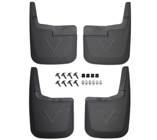 Image of RMOURTEKK Mud Flaps Compatible with Ford 2020-2015 F150 Without OEM Fender Flares Custom Front and Rear Mud Guard Set (4pcs Set)