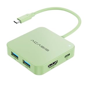 USB C Hub, Multiport Adapter with 4K@60 HDMI, 100W Power Delivery, 3 USB A+...