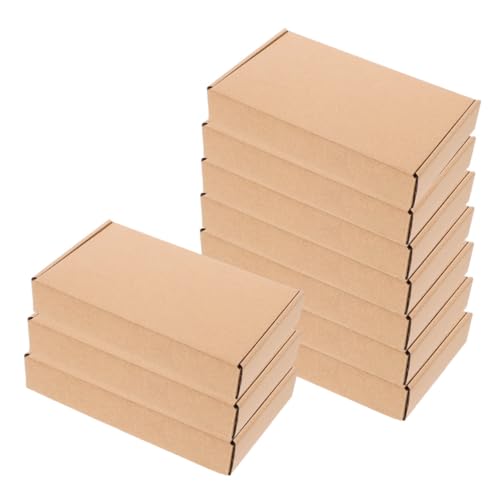 SHINEOFI 20 piezas Cajas de Cartón Corrugado Tres Resistente Caja de Envío Pequeña para Negocios Montaje Fácil Protección para Regalos y Envíos