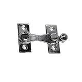 Marca: Edm EDM 85068 Aldaba Mano Derecha en \"H\" de Cromo, Plateado, 4 cm