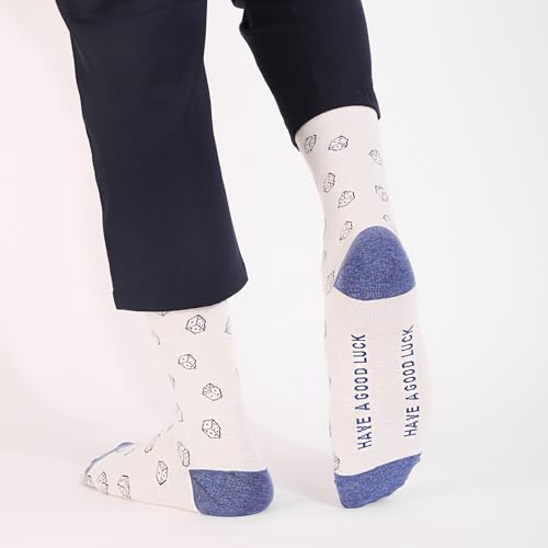 Image of HHX YONLEE Dress Socks 5 /6 /10 Pairs Crew Argyle Colorful Cotton Novelty Casual Happy Fun