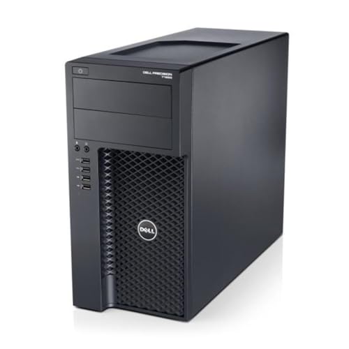 Image of (Refurbished) Dell T1650 High Performance Quad-Core Desktop Computer PC (Intel Xeon E3-1270, 8 GB RAM, 500 GB HDD, Intel HD + NVIDIA Quadro K2000 Graphics, Windows 10 Pro, MS Office), Black