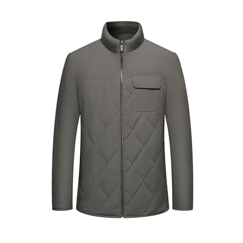 Doudoune chaude homme col montant finitions matelassées - 5
