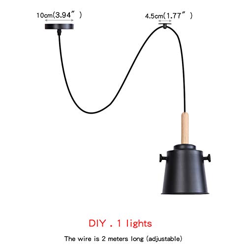 Lámpara Colgante de 2 Luces para Techos Altos con Suspensión Personalizable 3