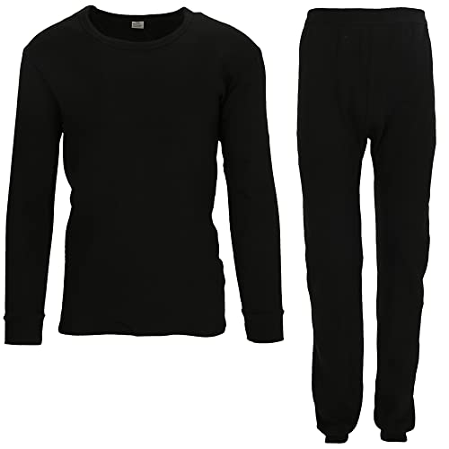 REFLEXX 2er Set warme Unterwäsche Herren . Langarmshirt & Lange Unterhose 80% Baumwolle (3XL (180-190 cm)) Cover