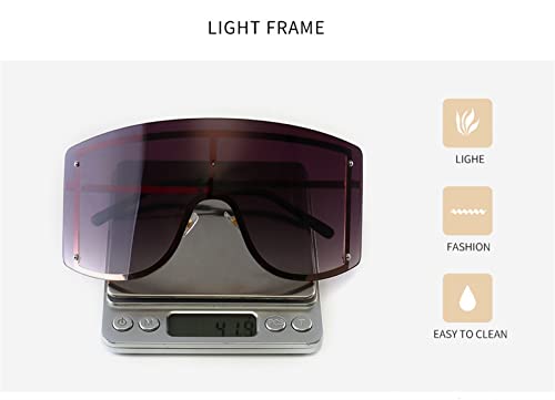 ZENYS Large Frame Fashion Outdoor Vacation Driving Decorative Sunglasses for Men and Women (Color : B, Size : 1)3