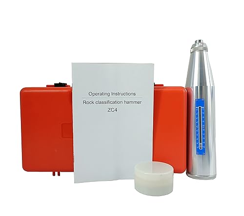 VTSYIQI Handheld Brick Rebound Hammer Tester Brick Rebound Test Schmidt Hammer Test Meter Tool Brick Rebound Test Hammer Resiliometer Concrete Measure NDT Testing