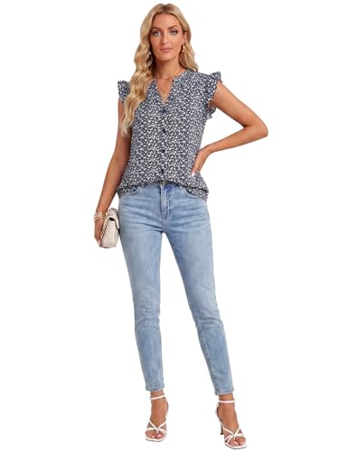 Image of Women's Dressy Striped V Neck Blouse