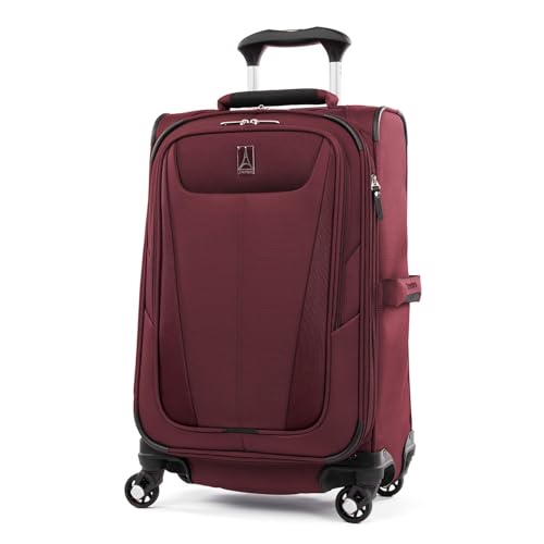 Image of Travelpro Maxlite 5 Softside 2pc Set Expandable Carry On Luggage with 4 Spinner Wheels /Soft Underseat Tote, Lightweight Suitcase, Men and Women, Burgundy