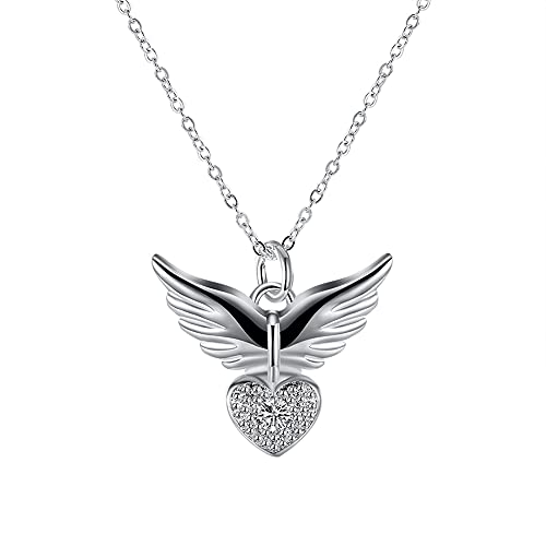Collier à coeur et pendentif chaîne en argent pour femme