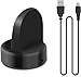 Charger Compatible with Samsung Galaxy Watch 42mm/46mm, Upgraded Charging Cradle Dock for Galaxy SM-R800/R810/R815 Smart Watch Charger (Not Charge for Galaxy 3/4/5/6/7 and Active 1/2), Black