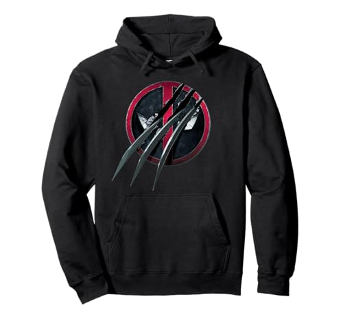 Marvel Studios Deadpool & Wolverine Slashed Icon with Claws Pullover Hoodie