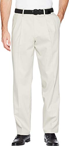 Dockers Men's Classic Fit Signature Lux Cotton Stretch Pants-Pleated (Regular and Big & Tall)