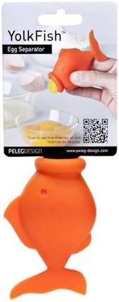 Peleg Design - Silicone Egg Separator Egg Yolk and White- YolkFish Lips Swallow Release- Kitchen Tool Gadget Cooking/Baking Tool Egg Extractor