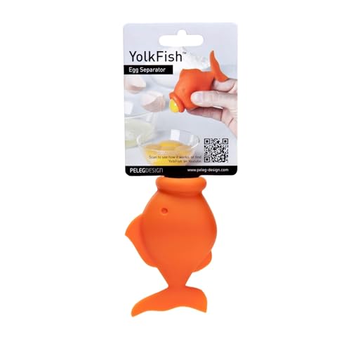 Comparison: Best Egg Yolk Separator Peleg Design Egg Separator for Raw Eggs – Silicone Egg Yolk and White Separator, YolkFish Lips Swallow Release – Cute Kitchen Tool Gadget for Cooking/Baking