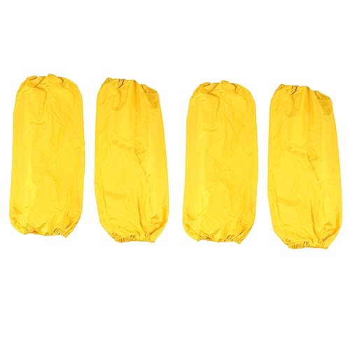 VILLFUL 2 Pairs Oilproof Oversleeve Reusable Protective Oversleeves Oil Resistant Sleeve Oil Proof Arm Sleeves Sleeve Protectors Kitchen Arm Sleeves Protector Waterproof Gloves Fish Yellow
