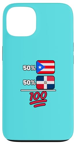 プエルトリカン プラス ドミニカの遺産の国旗 スマホケース iPhone 13 用