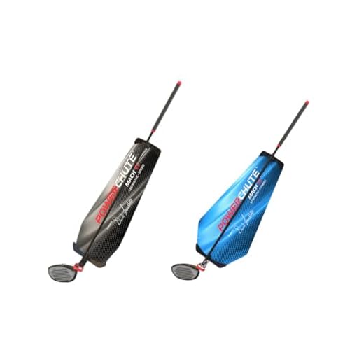 Powerchute Mach II's Golf Air Resistance Training | Improve Swing's Power, Speed, Accuracy, and Driver Distance | Practice at Home or at The Golf Range | Improve Fast Twitch Muscles (Blue/Black)