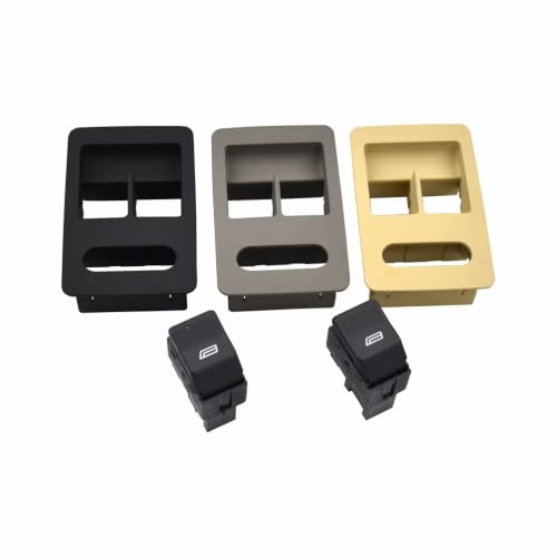 Interrupteur commande vitre Polo 6N2 avec cadre gris ajustement parfait - 6