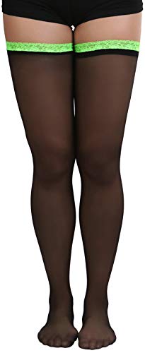 Image of ToBeInStyle Women's Nylon Thigh High Schoolgirl Opaque Stockings