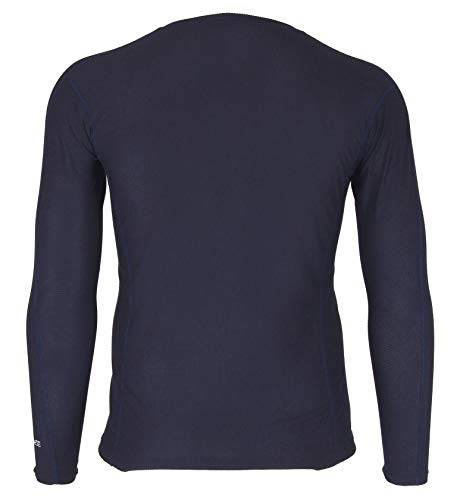 Carhartt Men's Size Force Lightweight Stretch Grid Base Layer Crewneck Top, Navy, X-Large Tall #TOP1