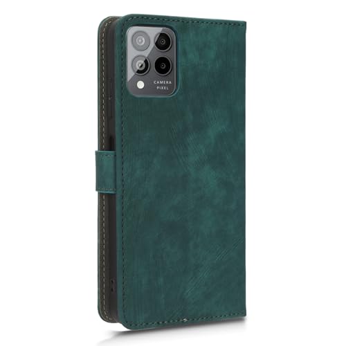Coque portefeuille Revvl 6X Pro 5G protégeant des rayures et vol RFID vert - 5