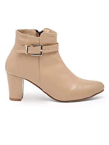Image of Flat n Heels Womens Beige Boots FnH 296-BG