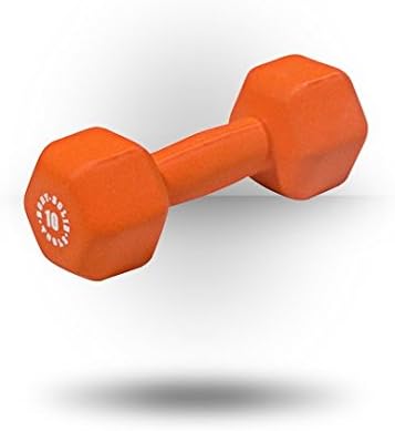 Body-Solid BSTND10 Orange 10Lb Neoprene Dumbell