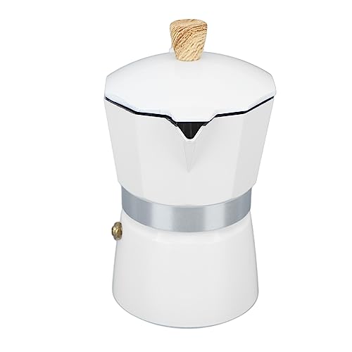 Bonbela Máquina de criminal de cocina, jarra moka estufa, cafetera moka de aluminio para el hogar (6 tazas 300 ml)