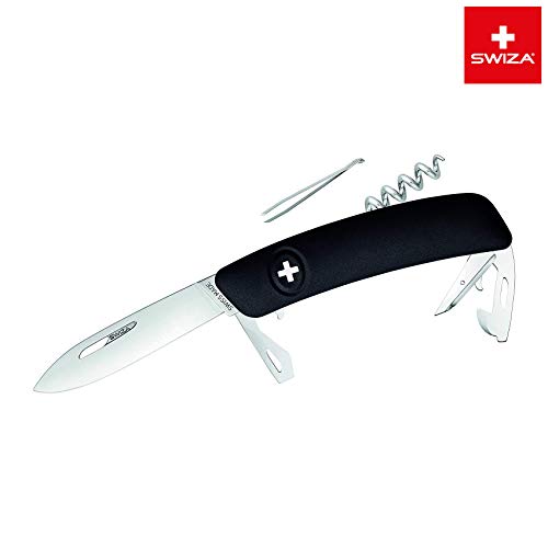 SWIZA Schweizer Messer D03 Vielseitiges Taschenmesser mit 11 Funktionen